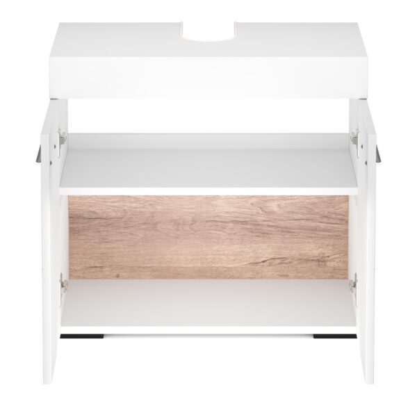 Waschbeckenunterschrank SIMONA 60 x 34 x 56 cm weiss – Bild 4