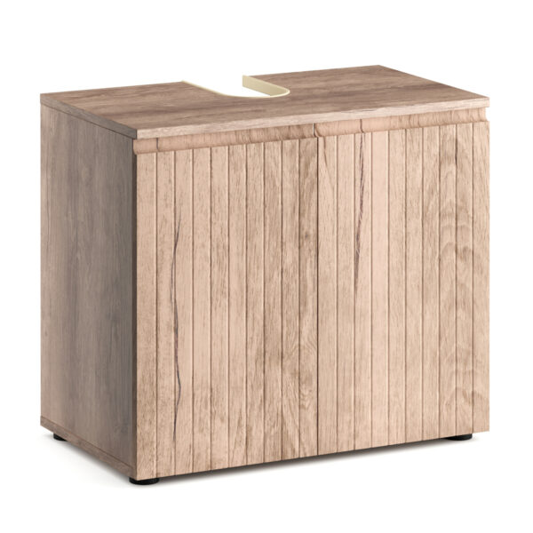 Waschbeckenunterschrank STEFAN 60 x 35 x 54 cm hellbraun