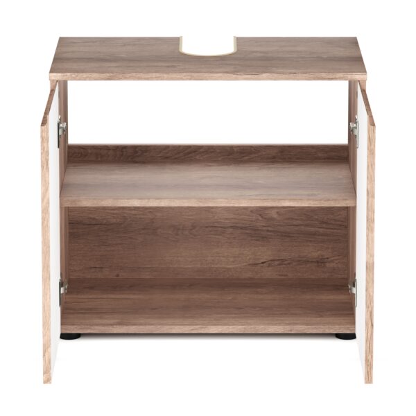 Waschbeckenunterschrank STEFAN 60 x 35 x 54 cm hellbraun – Bild 4