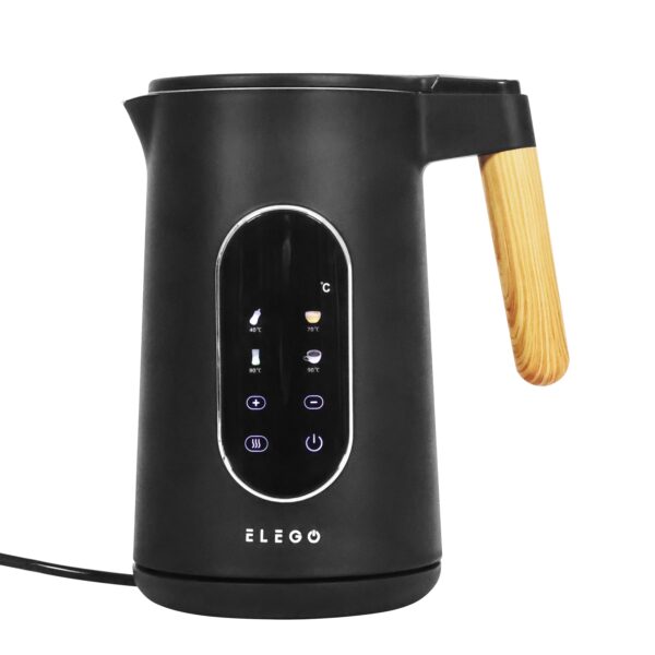 Wasserkocher mit Temperaturwahl 1.7L schwarz – Bild 2