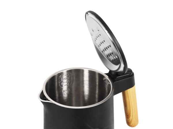 Wasserkocher mit Temperaturwahl 1.7L schwarz – Bild 4