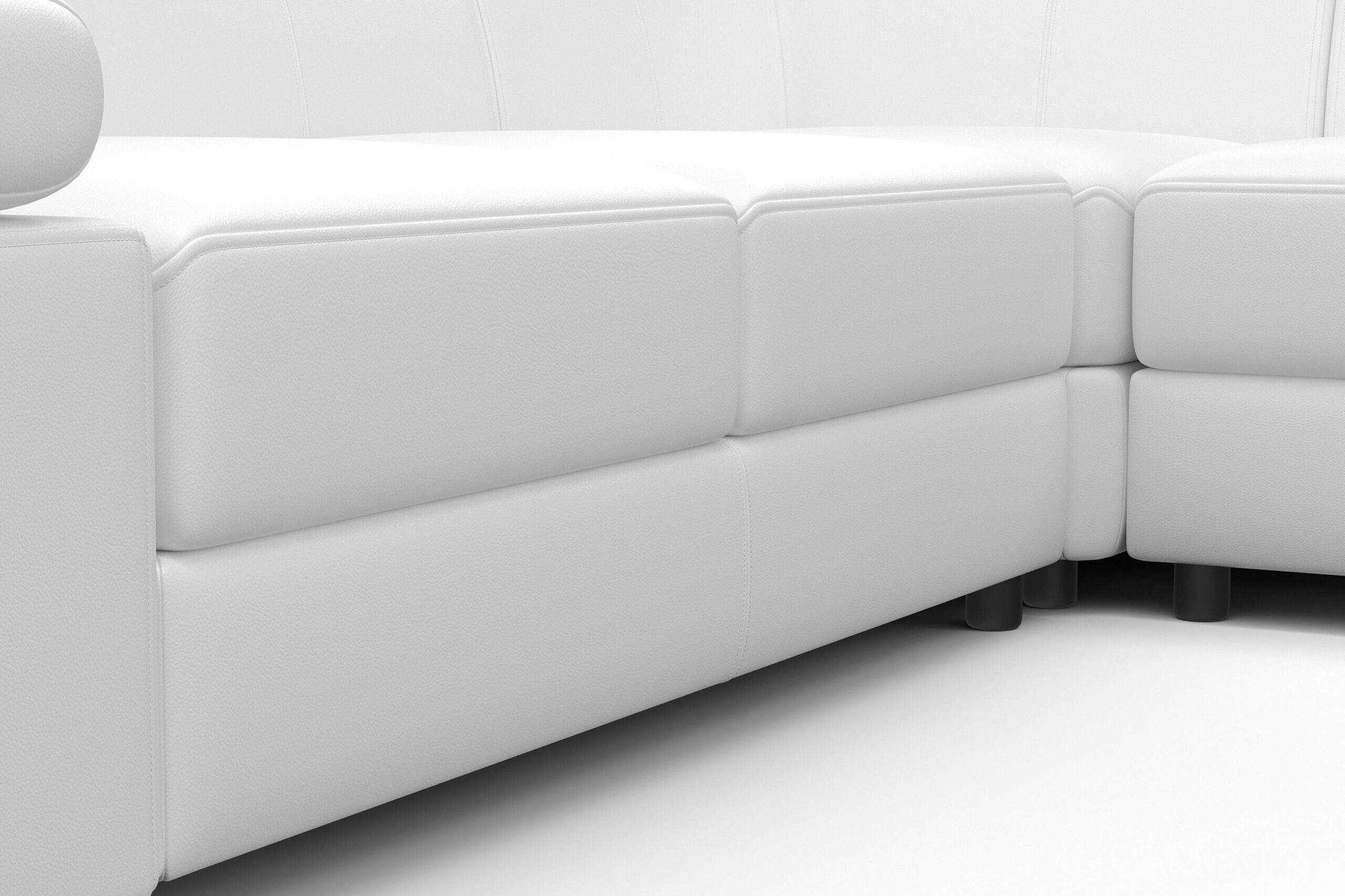 Ecksofa CRISTIANO links/rechts weiss – Bild 5