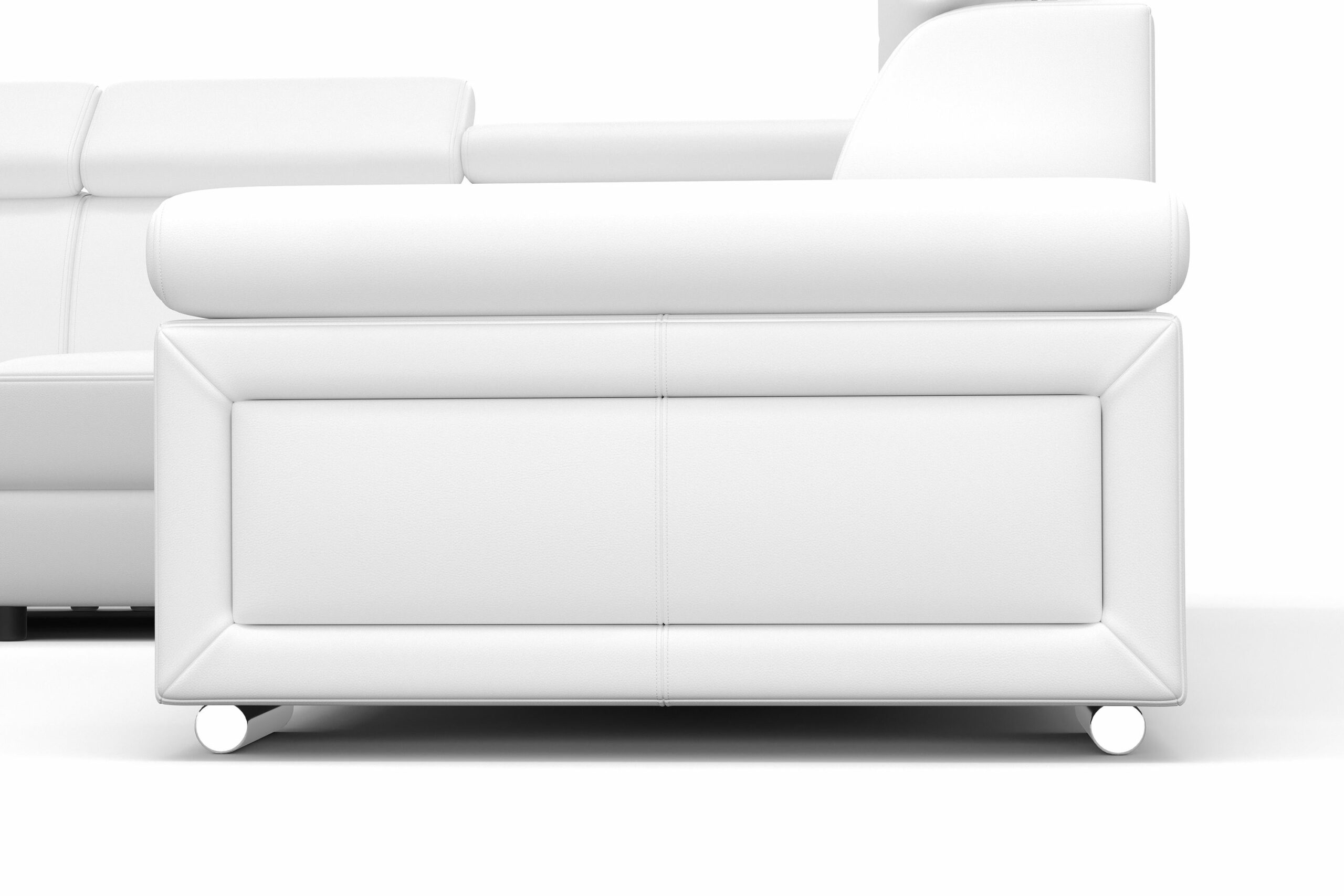 Ecksofa CRISTIANO links/rechts weiss – Bild 8