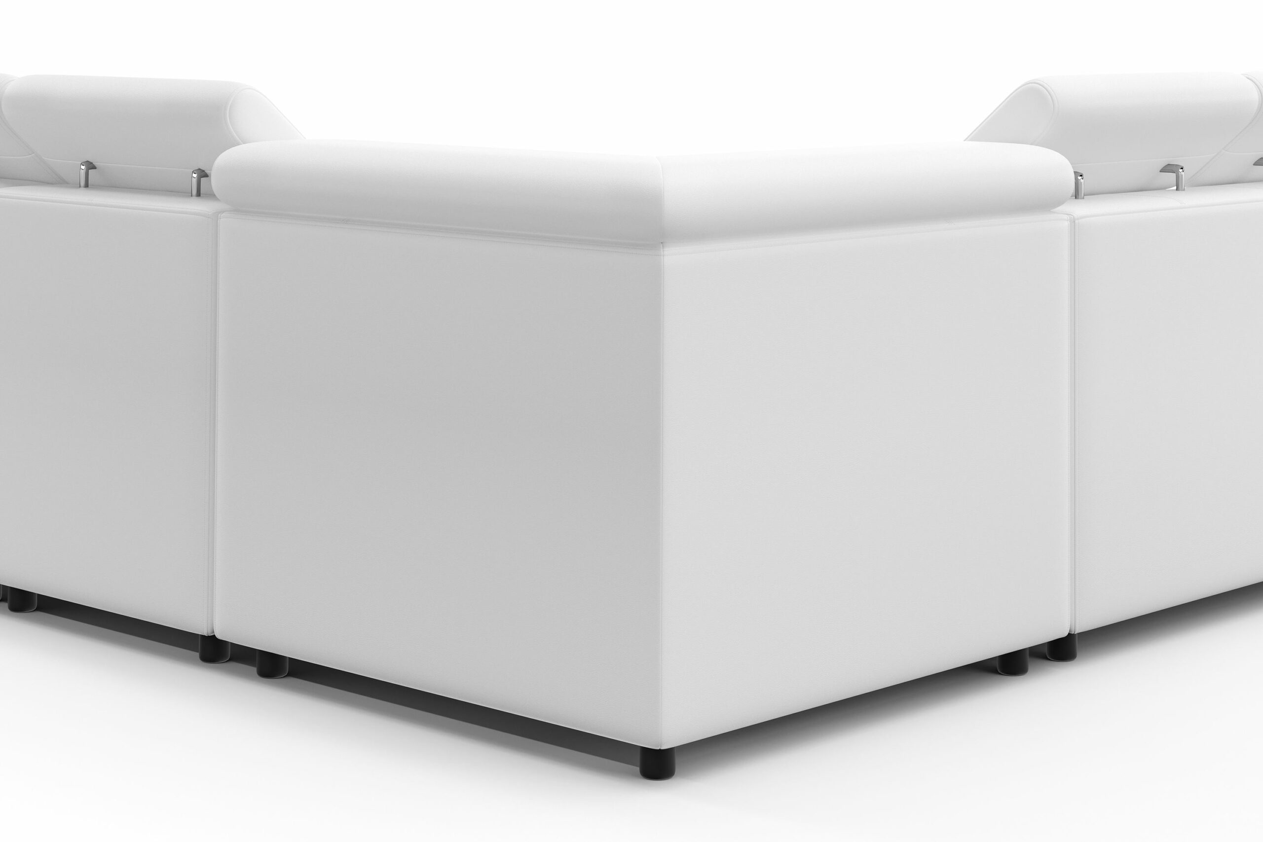 Ecksofa CRISTIANO links/rechts weiss – Bild 9