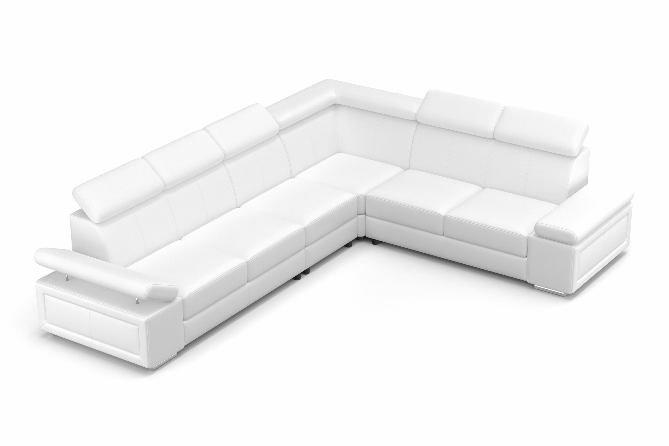 Ecksofa CRISTIANO links/rechts weiss – Bild 6